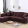 Elastyczny pokrowiec na sofę narożną - kolorowy Interior Dream Kawowy 90-140cm