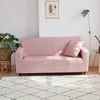 Elastyczny pokrowiec na kanapę 2 osobową - kolorowy Interior Dream Pudrowy Róż od 145 do 185 cm (kanapa 2 osobowa)