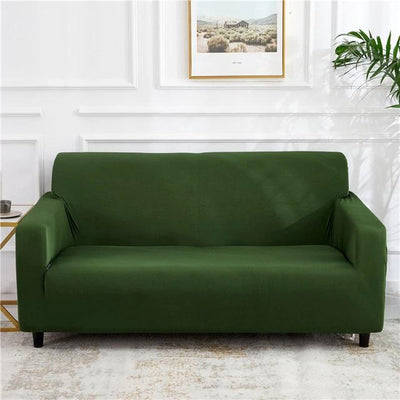 Elastyczny pokrowiec na kanapę 3 osobową - kolorowy Interior Dream Zielone Moro OD 190 DO 230 CM ( KANAPA 3 OSOBOWA )