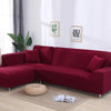 Elastyczny pokrowiec na sofę LineSofa - kolorowe Interior Dream Bordowy 90-140cm
