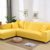Elastyczny pokrowiec na sofę LineSofa - kolorowe Interior Dream Żółty 90-140cm