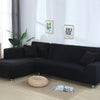 Elastyczny pokrowiec na sofę narożną - kolorowy Interior Dream Czarny 90-140cm