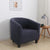 Pokrowiec Premium na fotel klubowy - fakturowany kolor Interior Dream Stalowy 