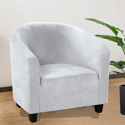 Pokrowiec Premium na fotel klubowy - welurowy Interior Dream Biały