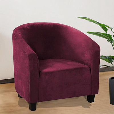 Pokrowiec Premium na fotel klubowy - welurowy Interior Dream Czerwony
