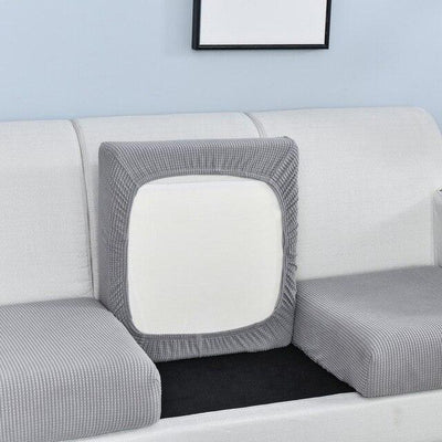 Pokrowiec Premium na siedzisko kanapy - kolorowy z mięsistą fakturą Interior Dream Jasny Szary L+ (długość 135 - 165 cm)